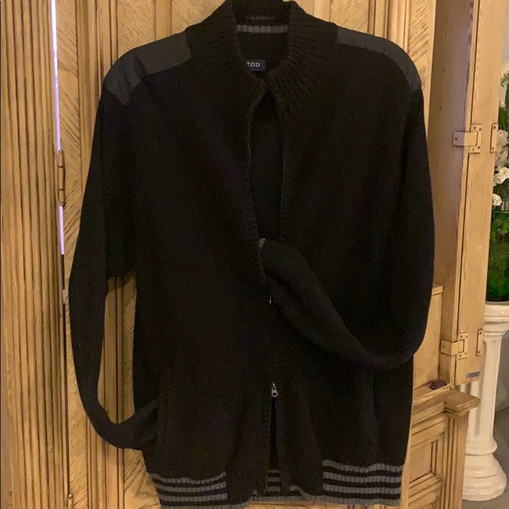 Men’s Izod/LACOSTE/Knit 
Full Zip Sweater Jacket